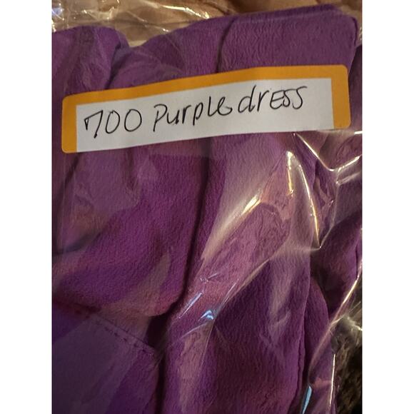 Coldwater Creek Women's Silk Dress Size M Purple - No Belt - Picture 4 of 4